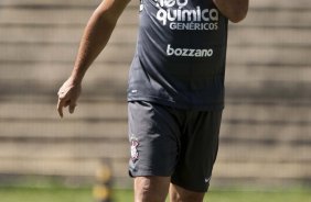 Ronaldo durante o treino do Corinthians realizado esta manh no Parque So Jorge, zona leste da cidade; na proxima 4a. feira, dia 24/02, a noite, o time far o seu primeiro jogo pela Taca Libertadores da Amrica, contra o Racing, do Uruguai, no estdio do Pacaembu