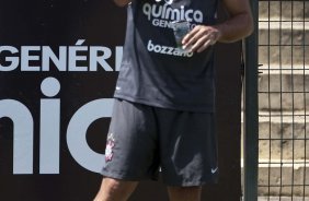 Ronaldo durante o treino do Corinthians realizado esta manh no Parque So Jorge, zona leste da cidade; na proxima 4a. feira, dia 24/02, a noite, o time far o seu primeiro jogo pela Taca Libertadores da Amrica, contra o Racing, do Uruguai, no estdio do Pacaembu