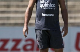 Ronaldo durante o treino do Corinthians realizado esta manh no Parque So Jorge, zona leste da cidade; na proxima 4a. feira, dia 24/02, a noite, o time far o seu primeiro jogo pela Taca Libertadores da Amrica, contra o Racing, do Uruguai, no estdio do Pacaembu