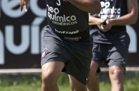 Ronaldo e Balbuena durante o treino do Corinthians realizado esta manh no Parque So Jorge, zona leste da cidade; na proxima 4a. feira, dia 24/02, a noite, o time far o seu primeiro jogo pela Taca Libertadores da Amrica, contra o Racing, do Uruguai, no estdio do Pacaembu