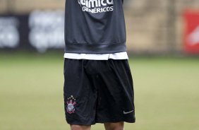 Dodo durante o treino do Corinthians realizado esta manh no Parque So Jorge, zona leste da cidade; o prximo jogo do time ser dia amanh, 07/03, domingo, contra o So Caetano, na Arena Barueri, em Barueri, pela 13 rodada do Campeonato Paulista 2010