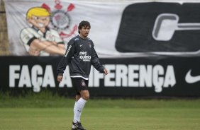 Tcheco durante o treino do Corinthians realizado esta manh no Parque So Jorge, zona leste da cidade; o prximo jogo do time ser dia amanh, 07/03, domingo, contra o So Caetano, na Arena Barueri, em Barueri, pela 13 rodada do Campeonato Paulista 2010