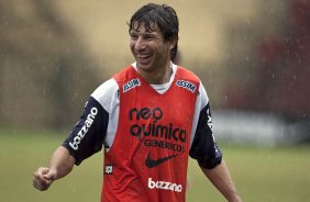 Tcheco durante o treino do Corinthians realizado esta manh no Parque So Jorge, zona leste da cidade; o prximo jogo do time ser dia amanh, 07/03, domingo, contra o So Caetano, na Arena Barueri, em Barueri, pela 13 rodada do Campeonato Paulista 2010