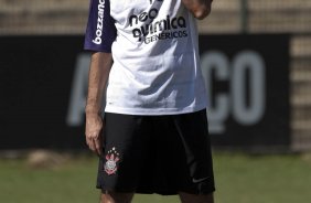 Danilo durante o treino do Corinthians realizado esta manh no Parque So Jorge, zona leste da cidade; o prximo jogo do time ser amanh, dia 21/03, domingo, contra o Grmio Prudente, no estdio Eduardo Jos Farah, em Presidente Prudente, pela 15 rodada do Campeonato Paulista 2010