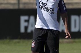 Jorge Henrique durante o treino do Corinthians realizado esta manh no Parque So Jorge, zona leste da cidade; o prximo jogo do time ser amanh, dia 21/03, domingo, contra o Grmio Prudente, no estdio Eduardo Jos Farah, em Presidente Prudente, pela 15 rodada do Campeonato Paulista 2010