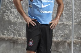 Ronaldo durante o treino do Corinthians realizado esta manh no Parque So Jorge, zona leste da cidade; o prximo jogo do time ser amanh, dia 21/03, domingo, contra o Grmio Prudente, no estdio Eduardo Jos Farah, em Presidente Prudente, pela 15 rodada do Campeonato Paulista 2010
