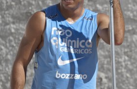 Ronaldo durante o treino do Corinthians realizado esta manh no Parque So Jorge, zona leste da cidade; o prximo jogo do time ser amanh, dia 21/03, domingo, contra o Grmio Prudente, no estdio Eduardo Jos Farah, em Presidente Prudente, pela 15 rodada do Campeonato Paulista 2010