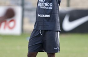 Elias durante o treino do Corinthians realizado esta tarde no Parque So Jorge, zona leste da cidade; o prximo jogo do time ser amanh, dia 24/03, quarta-feira, contra o Paulista de Jundia, na Arena de Barueri, em Barueri, pela 16 rodada do Campeonato Paulista 2010