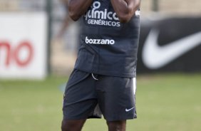 Elias durante o treino do Corinthians realizado esta tarde no Parque So Jorge, zona leste da cidade; o prximo jogo do time ser amanh, dia 24/03, quarta-feira, contra o Paulista de Jundia, na Arena de Barueri, em Barueri, pela 16 rodada do Campeonato Paulista 2010