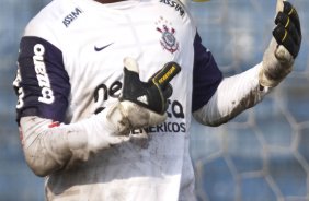 Felipe que volta ao time durante o treino do Corinthians realizado esta tarde no Parque So Jorge, zona leste da cidade; o prximo jogo do time ser amanh, dia 24/03, quarta-feira, contra o Paulista de Jundia, na Arena de Barueri, em Barueri, pela 16 rodada do Campeonato Paulista 2010