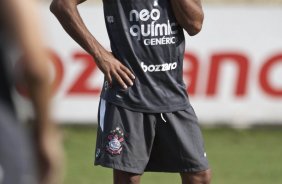 Jorge Henrique durante o treino do Corinthians realizado esta tarde no Parque So Jorge, zona leste da cidade; o prximo jogo do time ser amanh, dia 24/03, quarta-feira, contra o Paulista de Jundia, na Arena de Barueri, em Barueri, pela 16 rodada do Campeonato Paulista 2010