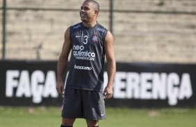 Ronaldo durante o treino do Corinthians realizado esta tarde no Parque So Jorge, zona leste da cidade; o prximo jogo do time ser amanh, dia 24/03, quarta-feira, contra o Paulista de Jundia, na Arena de Barueri, em Barueri, pela 16 rodada do Campeonato Paulista 2010