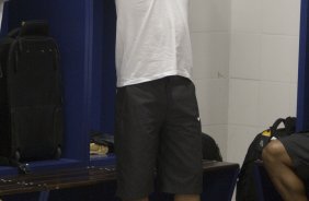 CORINTHIANS/SP x PAULISTA/JUNDIAI - Morais nos vestirios antes da partida realizada esta noite na Arena de Barueri, em Barueri, vlida pela 16 rodada da fase de classificao do Campeonato Paulista 2010