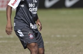 Elias durante o treino do Corinthians realizado esta manh no Parque So Jorge, zona leste da cidade; o prximo jogo do time ser dia 22/04, contra o Independiente de Medellin, da Colmbia, no Pacaembu, ultimo jogo da fase de classificao da Copa Libertadores da Amrica 2010