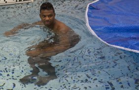 Felipe durante o treino do Corinthians realizado esta manh no Parque So Jorge, zona leste da cidade; o prximo jogo do time ser dia 22/04, contra o Independiente de Medellin, da Colmbia, no Pacaembu, ultimo jogo da fase de classificao da Copa Libertadores da Amrica 2010