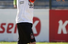 Chico durante o treino do Corinthians realizado esta manh no Parque So Jorge. O prximo jogo do time ser quarta-feira, dia 28/04, no Maracan, contra o Flamengo, jogo de ida das oitavas de final da Taca Libertadores da Amrica 2010; So Paulo, Brasil