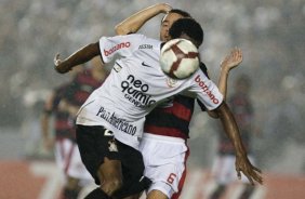 Durante partida entre Flamengo x Corinthians vlida pela Copa Santander Libertadores realizada no estdio do Maracan