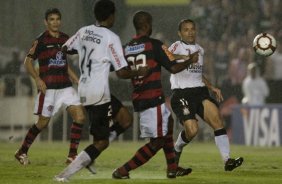 Durante partida entre Flamengo x Corinthians vlida pela Copa Santander Libertadores realizada no estdio do Maracan