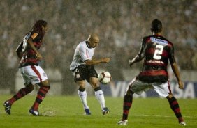 Durante partida entre Flamengo x Corinthians vlida pela Copa Santander Libertadores realizada no estdio do Maracan