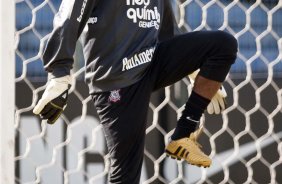 Felipe durante o treino do Corinthians realizado esta manh no Parque So Jorge. O prximo jogo do time ser quarta-feira, dia 05/05, no Pacaembu, contra o Flamengo, jogo de volta das oitavas de final da Taca Santander Libertadores da Amrica 2010; So Paulo, Brasil