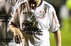 Durante partida entre Corinthians x Flamengo vlida pela Copa Santander Libertadores realizada no estdio do Pacaembu