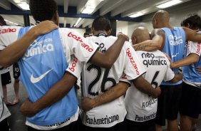 Durante partida entre Corinthians x Flamengo vlida pela Copa Santander Libertadores realizada no estdio do Pacaembu