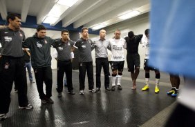 Durante partida entre Corinthians x Flamengo vlida pela Copa Santander Libertadores realizada no estdio do Pacaembu