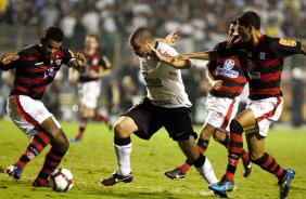 Durante partida entre Corinthians x Flamengo válida pela Copa Santander Libertadores realizada no estádio do Pacaembu