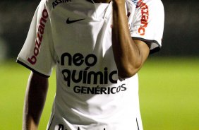 Durante partida entre Corinthians x Flamengo vlida pela Copa Santander Libertadores realizada no estdio do Pacaembu