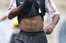 Jorge Henrique durante o treino do Corinthians realizado esta manh no Parque So Jorge. O prximo jogo do time ser amanh, domingo, dia 09/05, no Pacaembu, contra o Atltico Paranaense, na abertura do Campeonato Brasileiro de 2010; So Paulo, Brasil