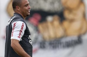 Ronaldo durante o treino do Corinthians realizado esta manh no Parque So Jorge. O prximo jogo do time ser amanh, domingo, dia 09/05, no Pacaembu, contra o Atltico Paranaense, na abertura do Campeonato Brasileiro de 2010; So Paulo, Brasil