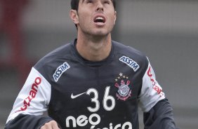 Bruno Cesar durante o treino do Corinthians realizado esta manh no Parque So Jorge. O prximo jogo do time ser domingo, dia 16/05, no Olmpico, contra o Grmio, pela 2 rodada do Campeonato Brasileiro 2010; So Paulo, Brasil