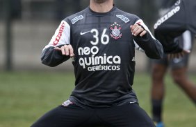 Bruno Cesar durante o treino do Corinthians realizado esta manh no Parque So Jorge. O prximo jogo do time ser domingo, dia 16/05, no Olmpico, contra o Grmio, pela 2 rodada do Campeonato Brasileiro 2010; So Paulo, Brasil