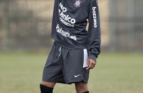 Dentinho durante o treino do Corinthians realizado esta manh no Parque So Jorge. O prximo jogo do time ser domingo, dia 16/05, no Olmpico, contra o Grmio, pela 2 rodada do Campeonato Brasileiro 2010; So Paulo, Brasil