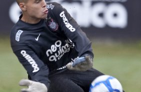 Juio Cesar durante o treino do Corinthians realizado esta manh no Parque So Jorge. O prximo jogo do time ser domingo, dia 16/05, no Olmpico, contra o Grmio, pela 2 rodada do Campeonato Brasileiro 2010; So Paulo, Brasil