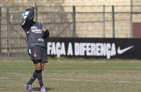 Dentinho durante o treino do Corinthians realizado esta manh no Parque So Jorge. O prximo jogo do time ser amanh, domingo, dia 16/05, no Olmpico, contra o Grmio, pela 2 rodada do Campeonato Brasileiro 2010; So Paulo, Brasil