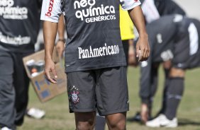 Ralf durante o treino do Corinthians realizado esta manhã no Parque São Jorge. O próximo jogo do time será amanhã, domingo, dia 16/05, no Olímpico, contra o Grêmio, pela 2ª rodada do Campeonato Brasileiro 2010; São Paulo, Brasil