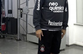 Ronaldo durante o treino do Corinthians realizado esta manhã no Parque São Jorge. O próximo jogo do time será domingo, dia 23/05, no Pacaembu, contra o Fluminense, pela 3ª rodada do Campeonato Brasileiro 2010; São Paulo, Brasil