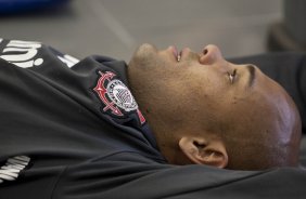 Souza durante o treino do Corinthians realizado esta manh no Parque So Jorge. O prximo jogo do time ser domingo, dia 23/05, no Pacaembu, contra o Fluminense, pela 3 rodada do Campeonato Brasileiro 2010; So Paulo, Brasil