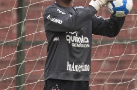Felipe durante o treino do Corinthians realizado esta manhã no Parque São Jorge. O próximo jogo do time será domingo, dia 23/05 no Pacaembu, contra o Fluminense, pela 3ª rodada do Campeonato Brasileiro 2010; São Paulo, Brasil
