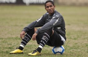 Jorge Henrique durante o treino do Corinthians realizado esta manhã no Parque São Jorge. O próximo jogo do time será domingo, dia 23/05 no Pacaembu, contra o Fluminense, pela 3ª rodada do Campeonato Brasileiro 2010; São Paulo, Brasil