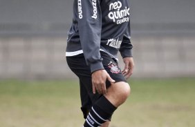 Ronaldo durante o treino do Corinthians realizado esta manhã no Parque São Jorge. O próximo jogo do time será domingo, dia 23/05 no Pacaembu, contra o Fluminense, pela 3ª rodada do Campeonato Brasileiro 2010; São Paulo, Brasil