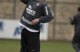 Ronaldo durante o treino do Corinthians realizado esta manhã no Parque São Jorge. O próximo jogo do time será domingo, dia 23/05 no Pacaembu, contra o Fluminense, pela 3ª rodada do Campeonato Brasileiro 2010; São Paulo, Brasil