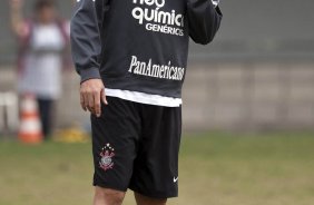 Ronaldo durante o treino do Corinthians realizado esta manhã no Parque São Jorge. O próximo jogo do time será domingo, dia 23/05 no Pacaembu, contra o Fluminense, pela 3ª rodada do Campeonato Brasileiro 2010; São Paulo, Brasil
