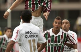 Diogo durante partida entre Corinthians x Fluminense vlida pela 3 rodada do Campeonato Brasileiro 2010, realizada no estdio do Pacaembu