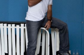 Iarley nos vestiários antes da partida entre Corinthians x Atlético-PR, válida pela decisão da Taca cidade de Londrina, realizada esta tarde no estádio do Café, em Londrina/Parana