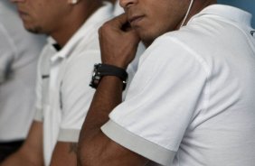 Jorge Henrique nos vestiários antes da partida entre Corinthians x Atlético-PR, válida pela decisão da Taca cidade de Londrina, realizada esta tarde no estádio do Café, em Londrina/Parana