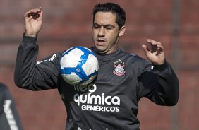 Chico durante treinamento do Corinthians, realizado esta manh no Parque So Jorge. O prximo jogo do time pelo Campeonato Brasileiro 2010, ser dia 14/07, contra o Cear no Castelo, em Fortaleza; So Paulo, Brasil