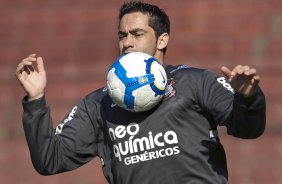 Chico durante treinamento do Corinthians, realizado esta manh no Parque So Jorge. O prximo jogo do time pelo Campeonato Brasileiro 2010, ser dia 14/07, contra o Cear no Castelo, em Fortaleza; So Paulo, Brasil