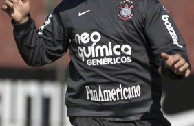 Chico durante treinamento do Corinthians, realizado esta manh no Parque So Jorge. O prximo jogo do time pelo Campeonato Brasileiro 2010, ser dia 14/07, contra o Cear no Castelo, em Fortaleza; So Paulo, Brasil